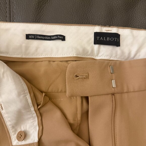 Talbots Hampshire Straight Ankle Pants in Rattan Beige - Picture 6 of 11